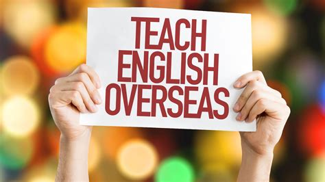 requirements to teach english abroad.